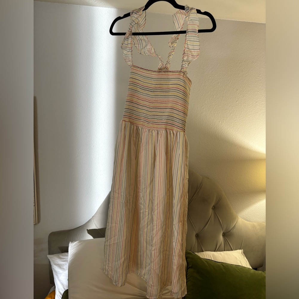 Madewell colorful stripe dress